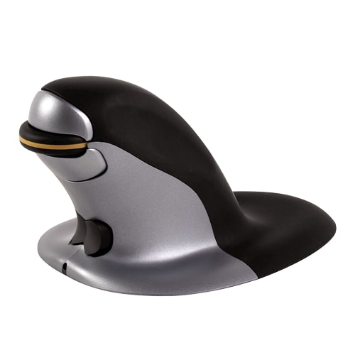 Fellowes Maus Penguin kabellos Größe L schwarz silber Fellowes Maus Penguin kabellos Größe L schwarz silber